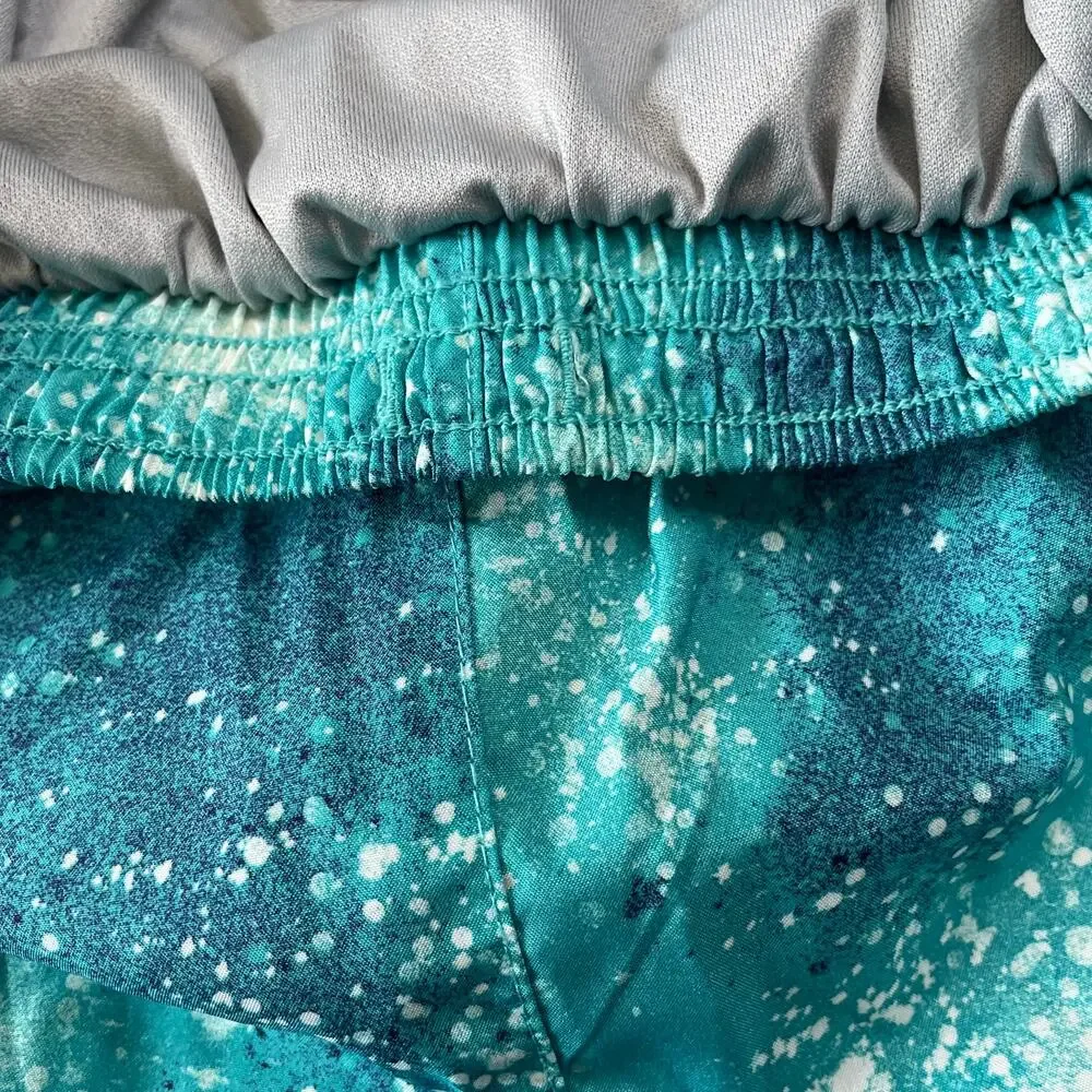 Nike Womens Size XS Athletic Tempo Running Shorts Dri Fit Lined Blue Green Teal